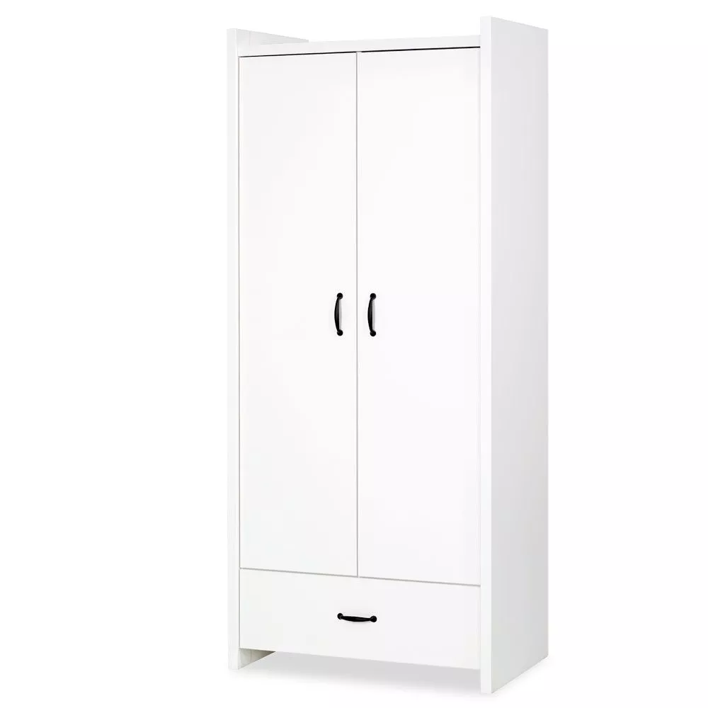 Skapis Amelia W SZ85 · Balts · 84 × 50 × 190 cm