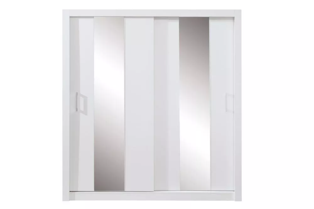 Skapis Duca DC2 · Balts spīdums · 200 × 60 × 215 cm