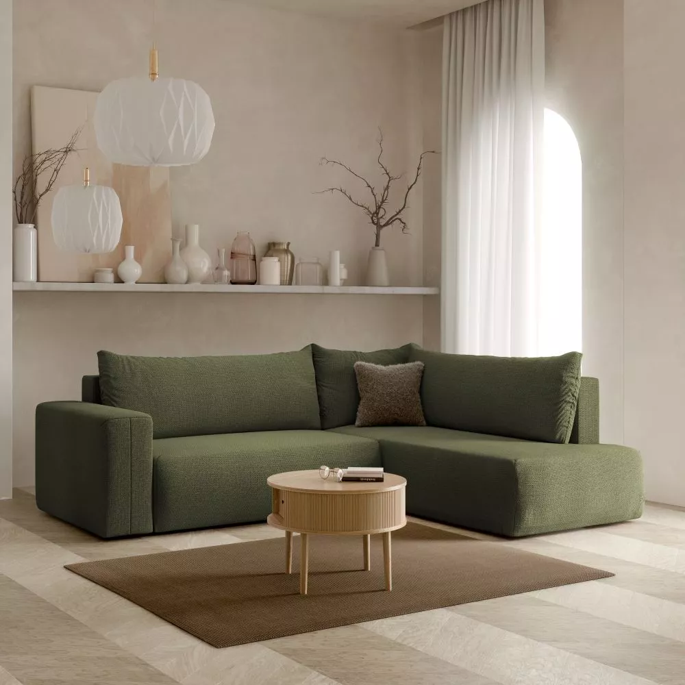 Dīvāns Torretta XL standard · Olīvu · 200 × 260 × 72 cm