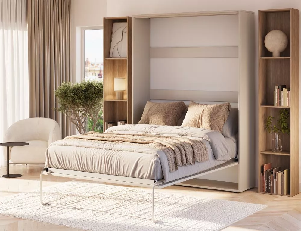 Gulta Vivario ar stelāžu Guļamvietas platums: 140 cm, Guļamvietas garums: 200 cm, · Kašmira · 153 × 213 × 211 cm