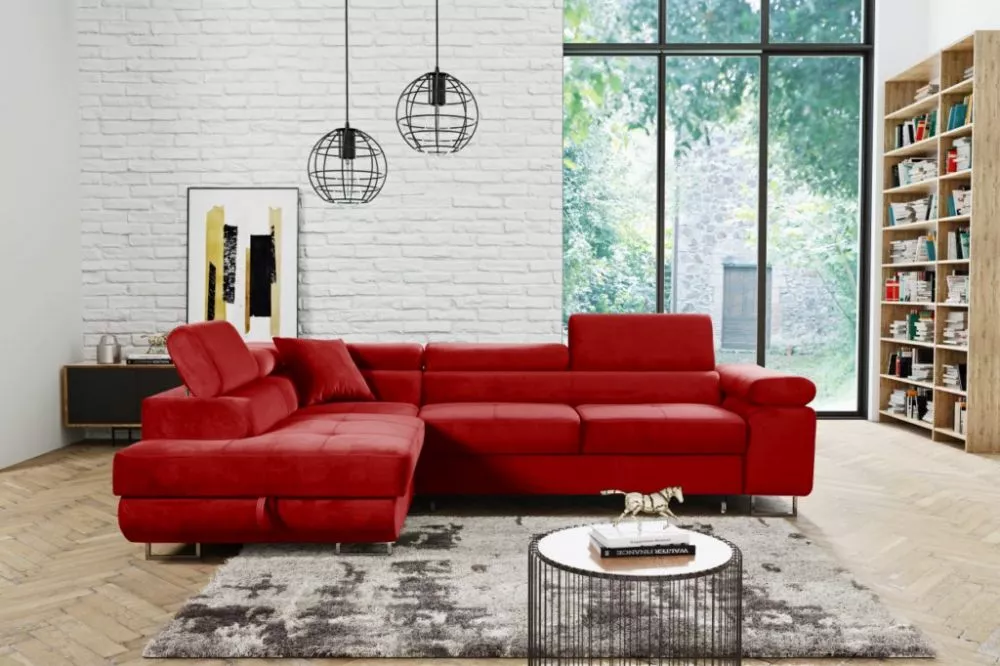 Dīvāns Antos Premium standard · Sarkans · 202 × 273 × 90 cm