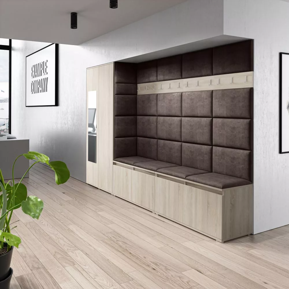 Apavu plaukts Emi 9 Trinity Korpusa krāsa: sonoma, · 290 × 185 × 40 cm