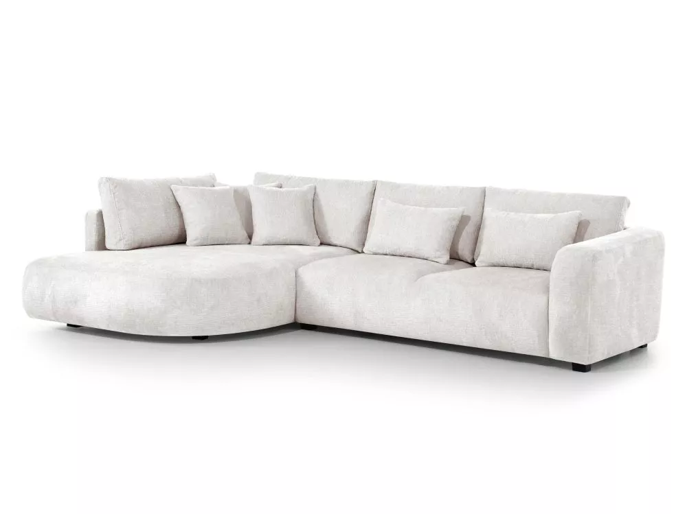 Dīvāns Jacobs L Standard · Krēma · 185 × 300 × 85 cm