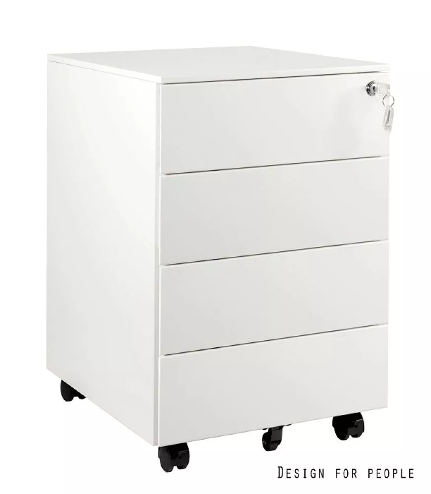 Kumode Kontener XD-040-4 · Balts · 50 × 39 × 63 cm