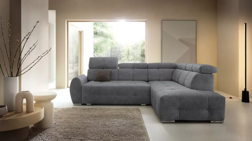 Dīvāns Garda 2 Standard · Pelēks · 208 × 275 × 88 cm