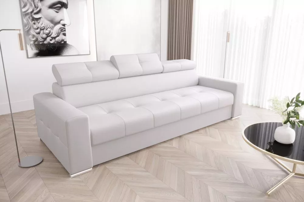 Dīvāns Margo 3S standard · Balts · 100 × 273 × 78 cm