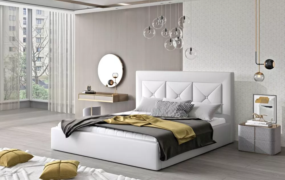 Gulta Cloe Basic ar stelāžu Guļamvietas platums: 160 cm, Guļamvietas garums: 200 cm, stelāžas tips: koka, · Balts · 180 