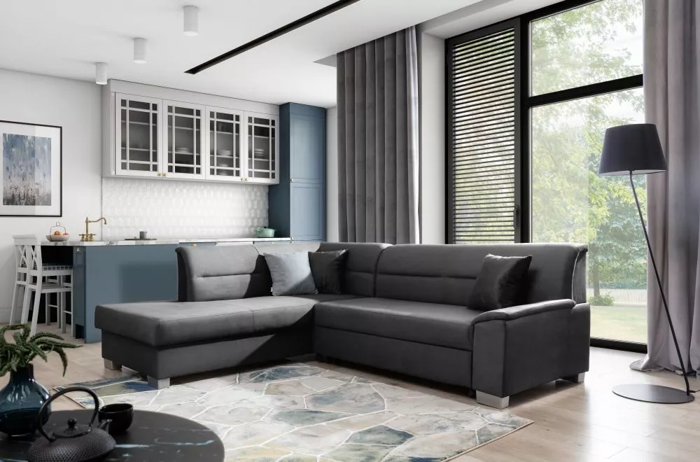Dīvāns Bergen Premium standard · Antracīts · 208 × 250 × 87 cm