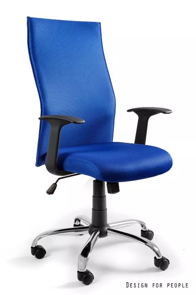 Datorkrēsls Black On Black Sēdvietas platums: 48 cm, · Zils · 52 × 46 × 103 cm