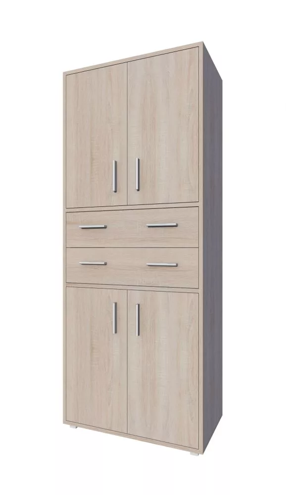 Plaukts Biurowy B-R9 · Ozols sonoma · 80 × 194 × 40 cm