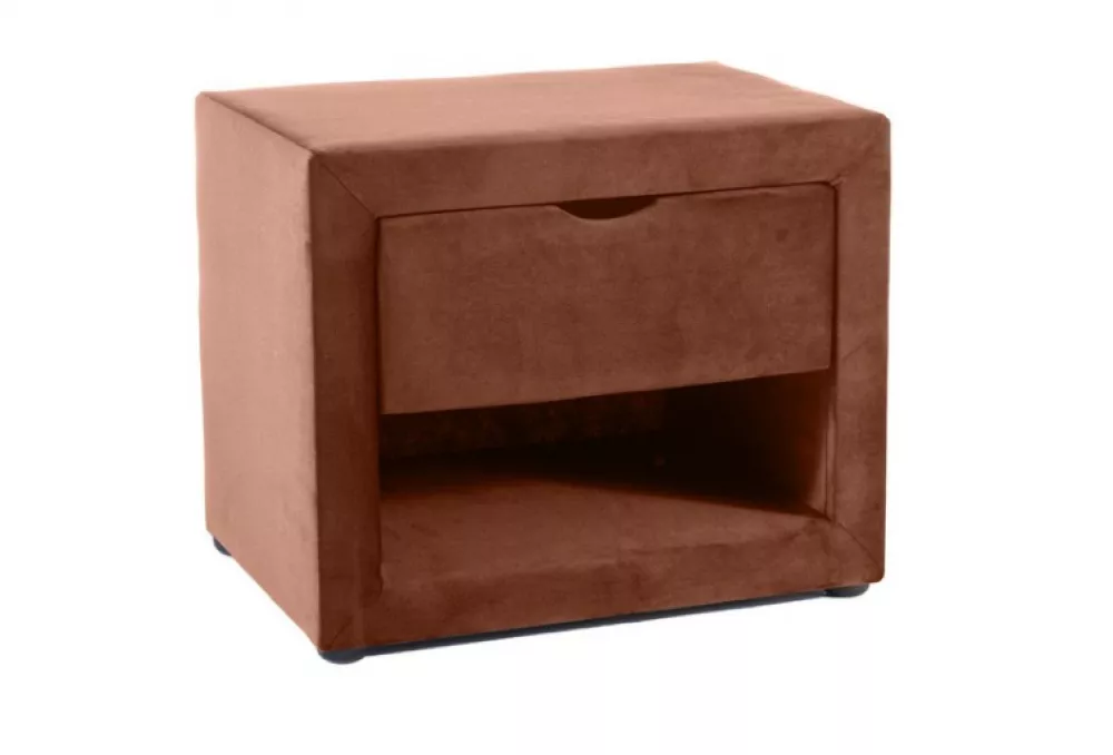Naktsgaldiņš ET-001 Velvet · Rozā · 50 × 35 × 42 cm