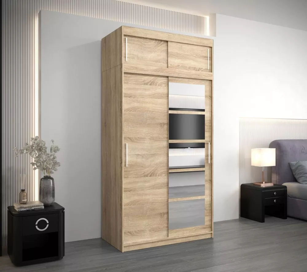 Skapis Roma 1 Premium · Sonoma · 120 × 62 × 240 cm