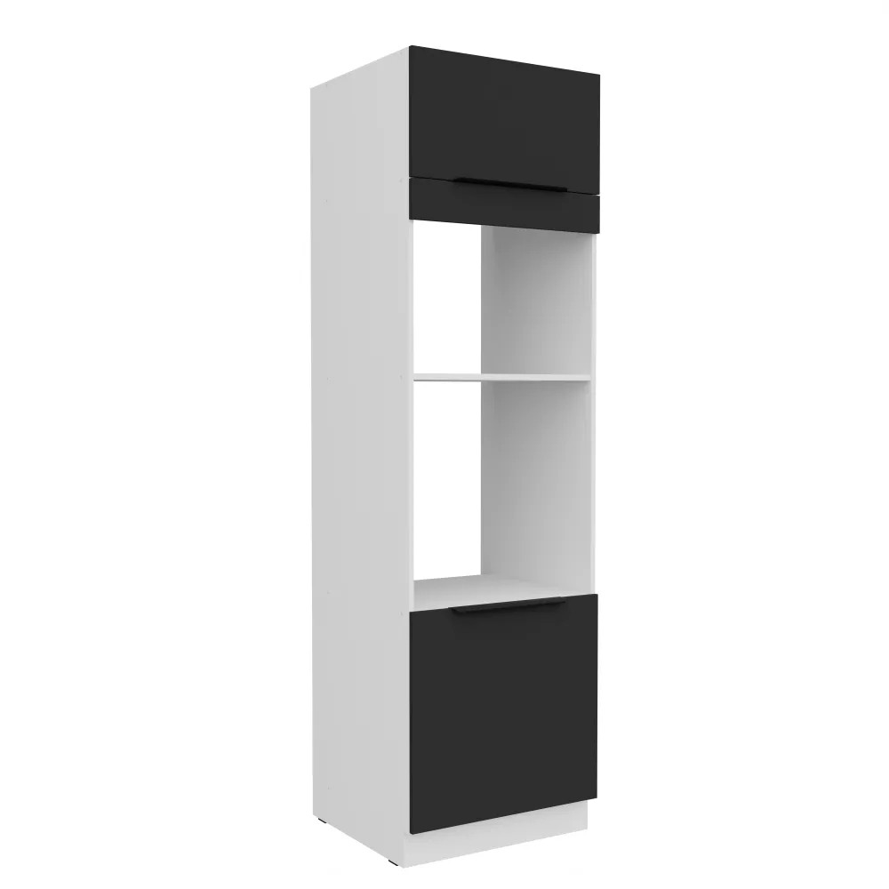 Virtuves skapis Aria Black 60 DPM-210 2F
