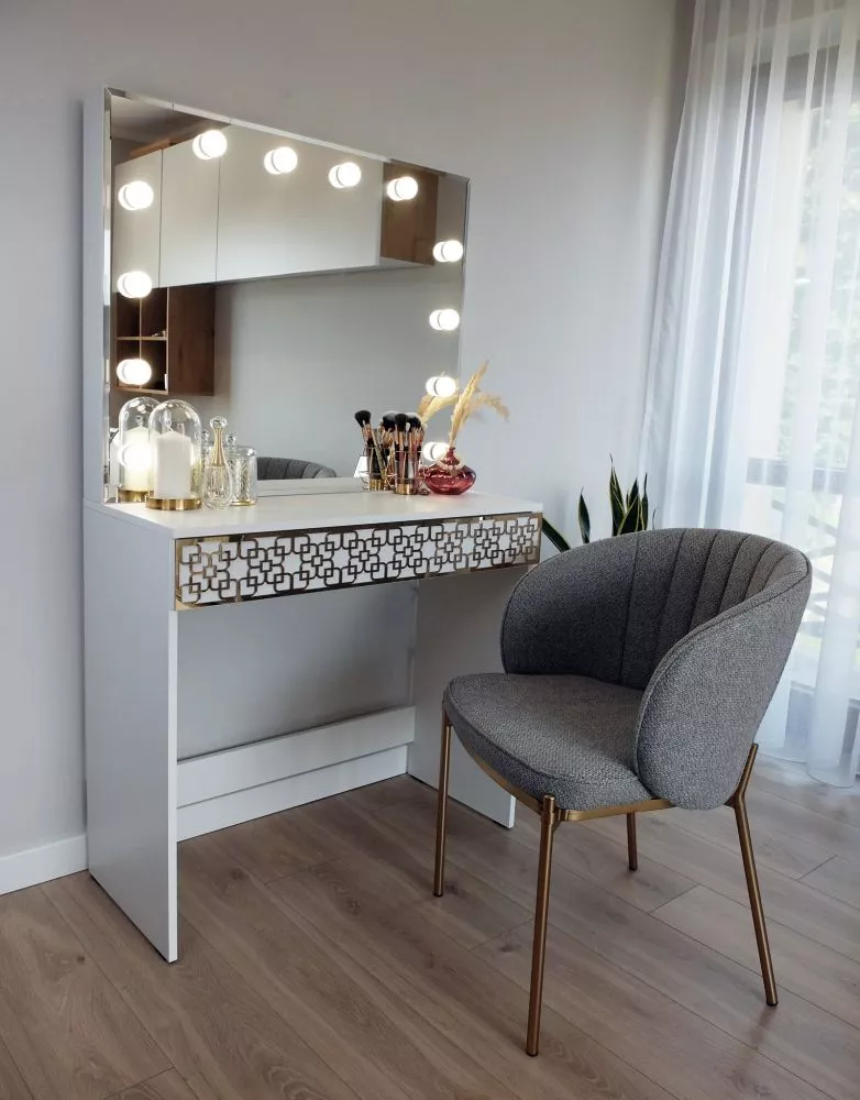 Kosmētikas galds Classic 1 Deco ar LED · 90 × 155 × 40 cm