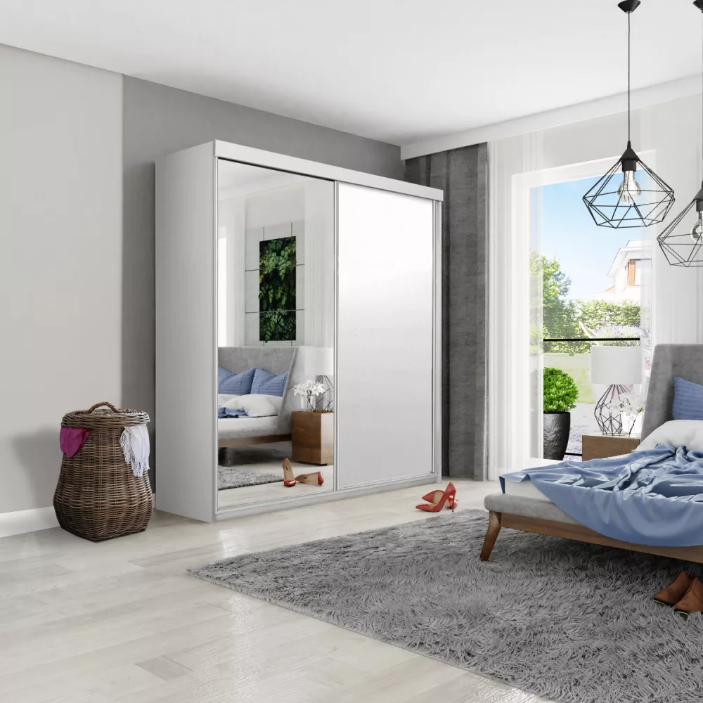 Skapis Top 23 ar LED · Balts · 200 × 62 × 200 cm