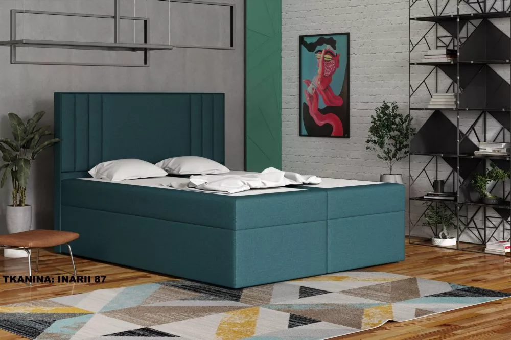 Gulta Cosmo 1 Standard Guļamvietas platums: 140 cm, Guļamvietas garums: 200 cm, · Tirkīzs · 142 × 210 × 120 cm
