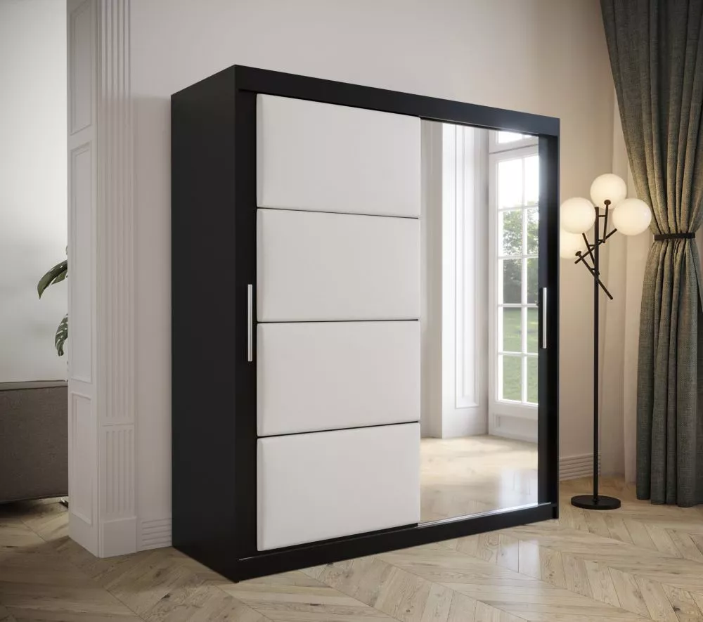 Skapis Tapi Black · 180 × 62 × 200 cm