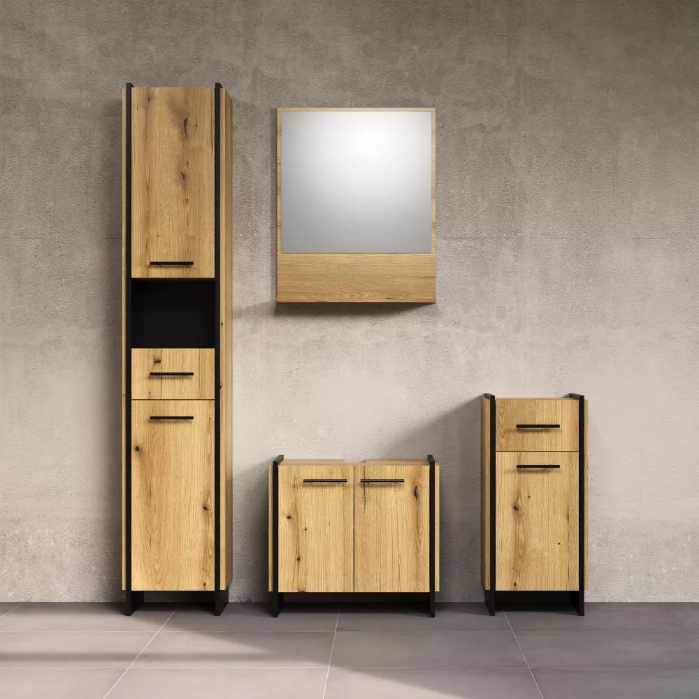 Vannas istabas komplekts Safiya Set · Ozols evoke · 190 × 154 × 34 cm