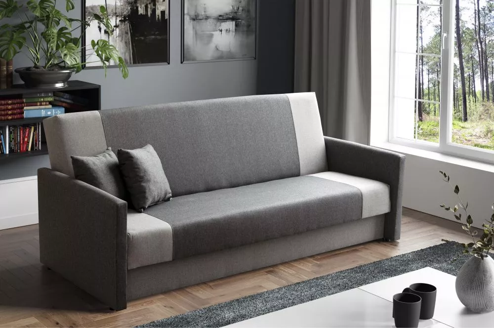 Dīvāns Sofa Bed 126 standard · Tumši pelēks + pelēks · 90 × 200 × 80 cm