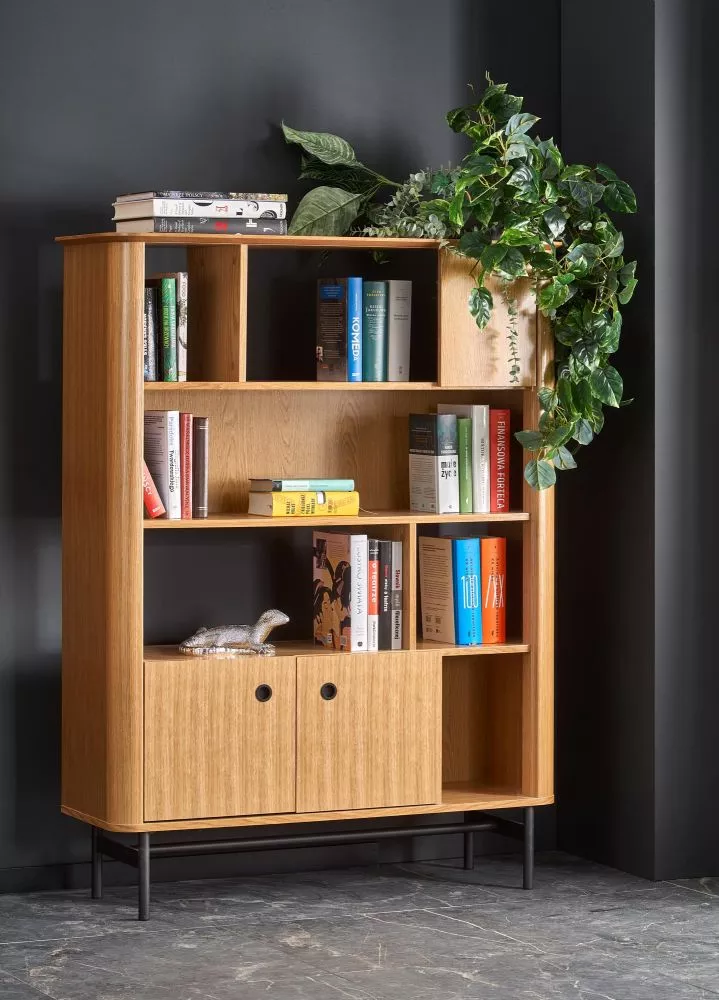 Grāmatu skapis Smart REG · Ozols · 117 × 37 × 153 cm