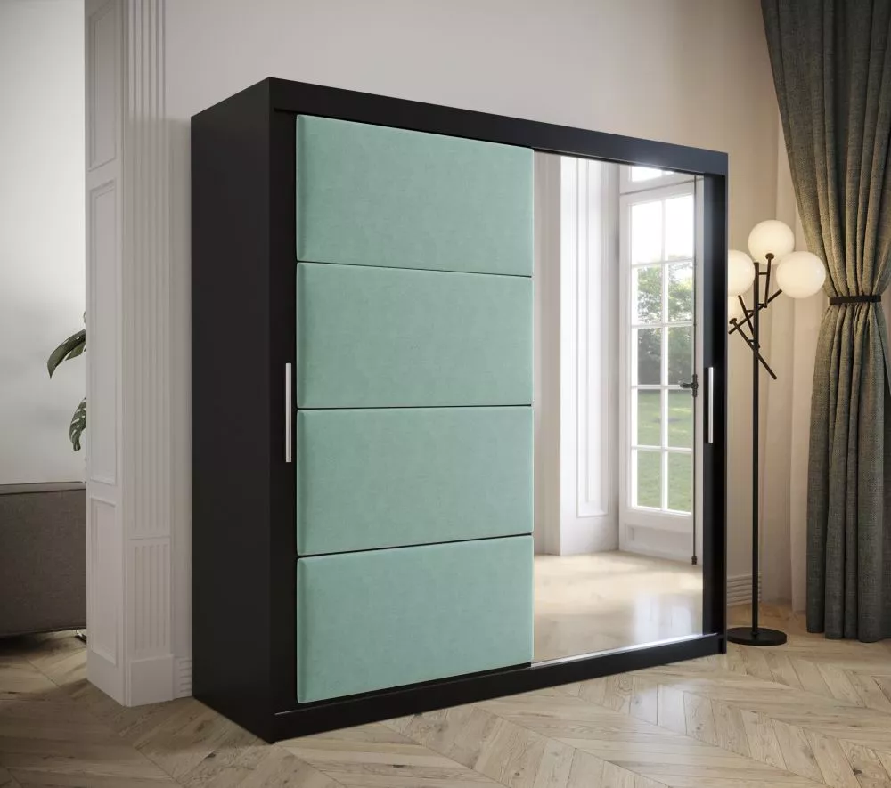 Skapis Tapi Black · 200 × 62 × 200 cm
