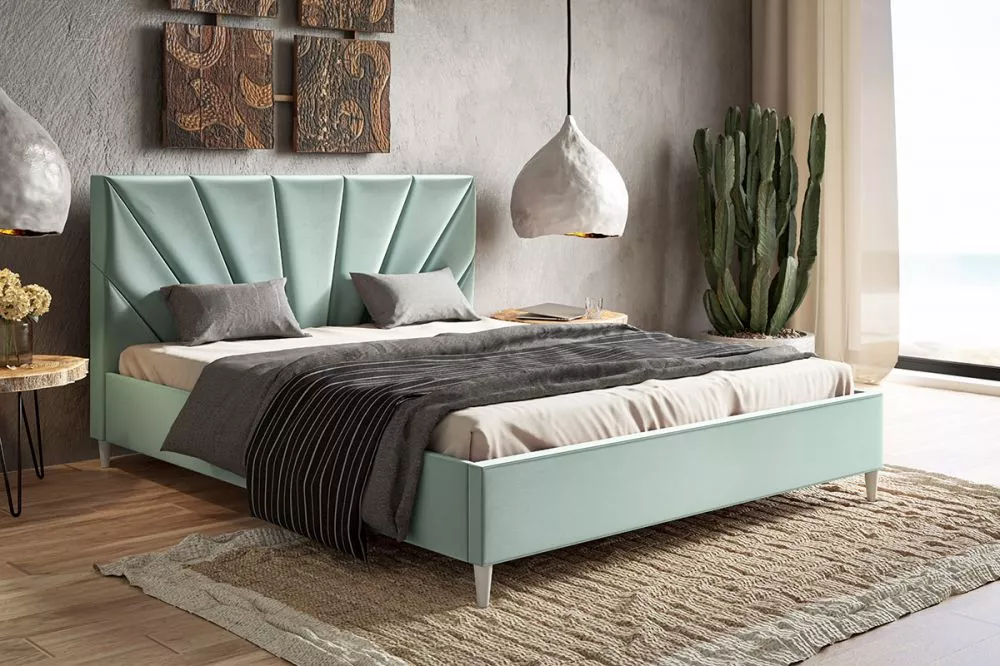 Gulta Lux 3 standard ar stelāžu Guļamvietas platums: 160 cm, Guļamvietas garums: 200 cm, stelāžas tips: koka, · Gaiši zi
