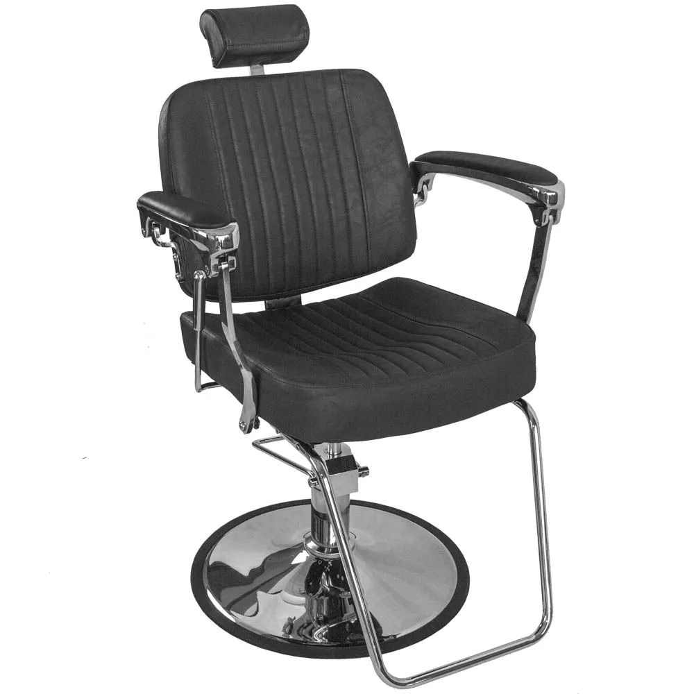 Frizieru krēsls Bjorn BH-3318 Sēdekļa platums: 51 cm, Ar roku balstiem: 1, Apdares materiāls: eko āda, Materiāls: metāls