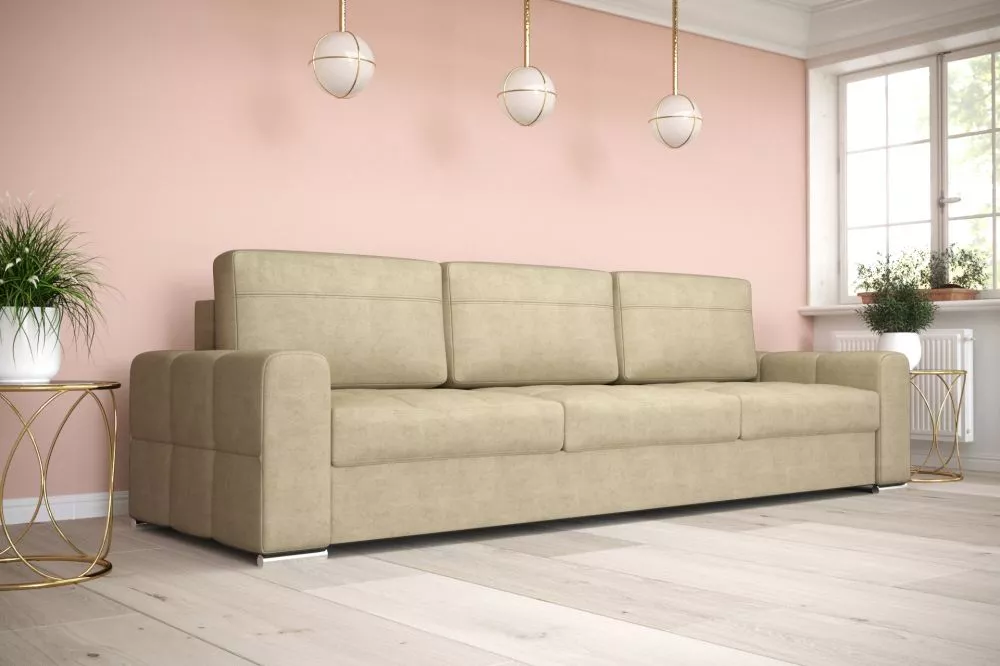 Dīvāns Verona DL Standard · Bēšs · 95 × 250 × 82 cm
