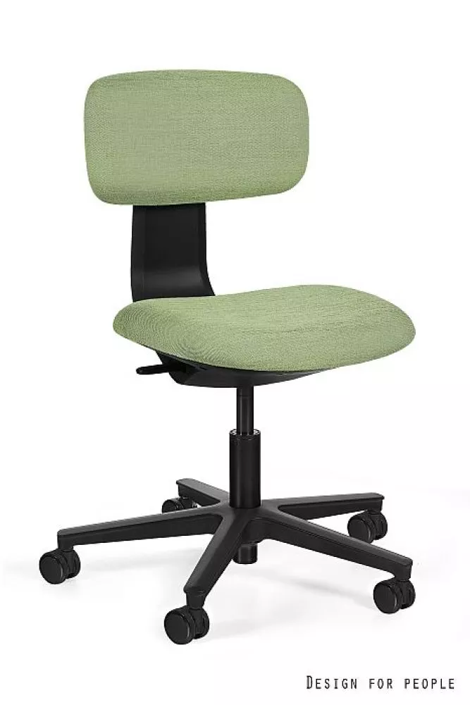 Datorkrēsls Robin Comfort Korpusa krāsa: melns, Elementu krāsa: gaiši zaļš, Sēdvietas platums: 42.5 cm, · 45.5 × 63 × 76