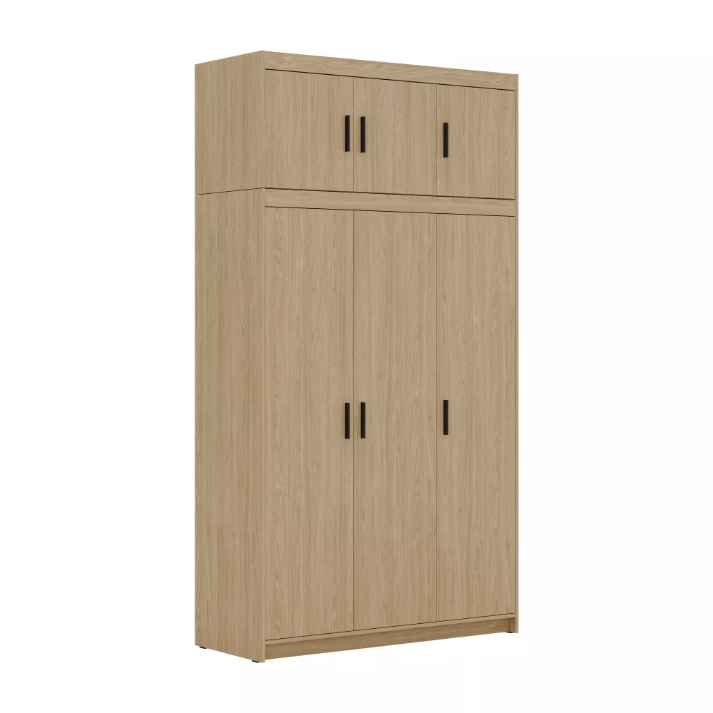 Skapis Elena 3D Premium · Ozols · 133 × 53 × 245.5 cm