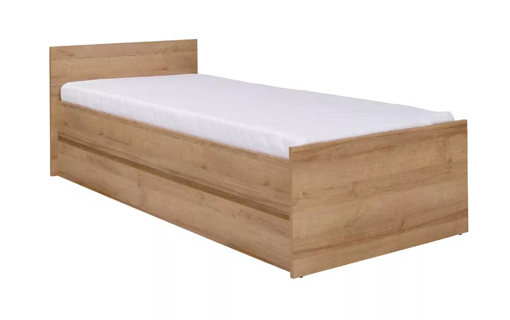 Gulta Cosmo C08 (80x200) ar stelāžu Guļamvietas platums: 80 cm, Guļamvietas garums: 200 cm, stelāžas tips: koka, · Ozols