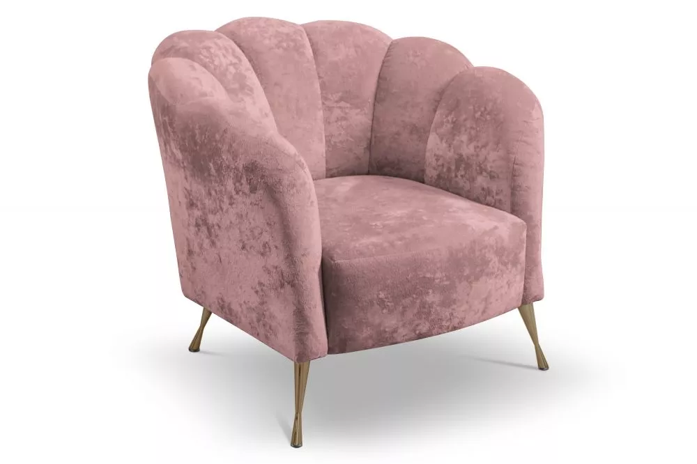 Mīksts krēsls Adria 1S Gold Standard Sēdvietas dziļums: 58 cm, · Rozā · 87 × 83 × 78 cm