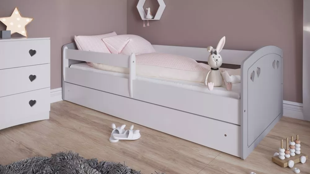 Bērnu gulta Julia ar stelāžu Guļamvietas platums: 80 cm, Guļamvietas garums: 140 cm, · 90 × 144 × 65 cm