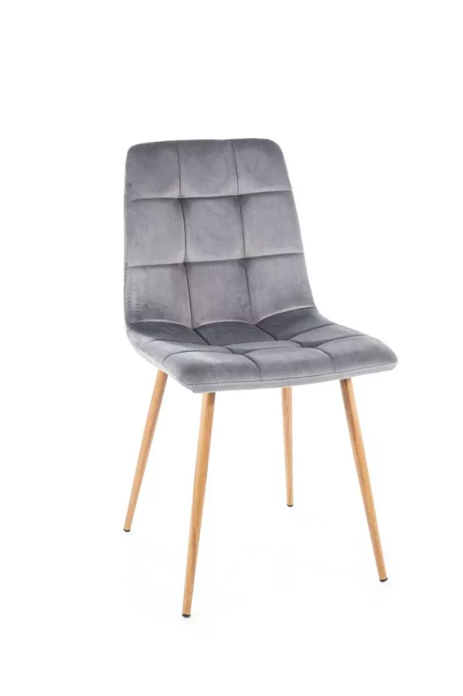 Krēsls Mila D Velvet · Pelēks · 86 × 45 × 53 cm