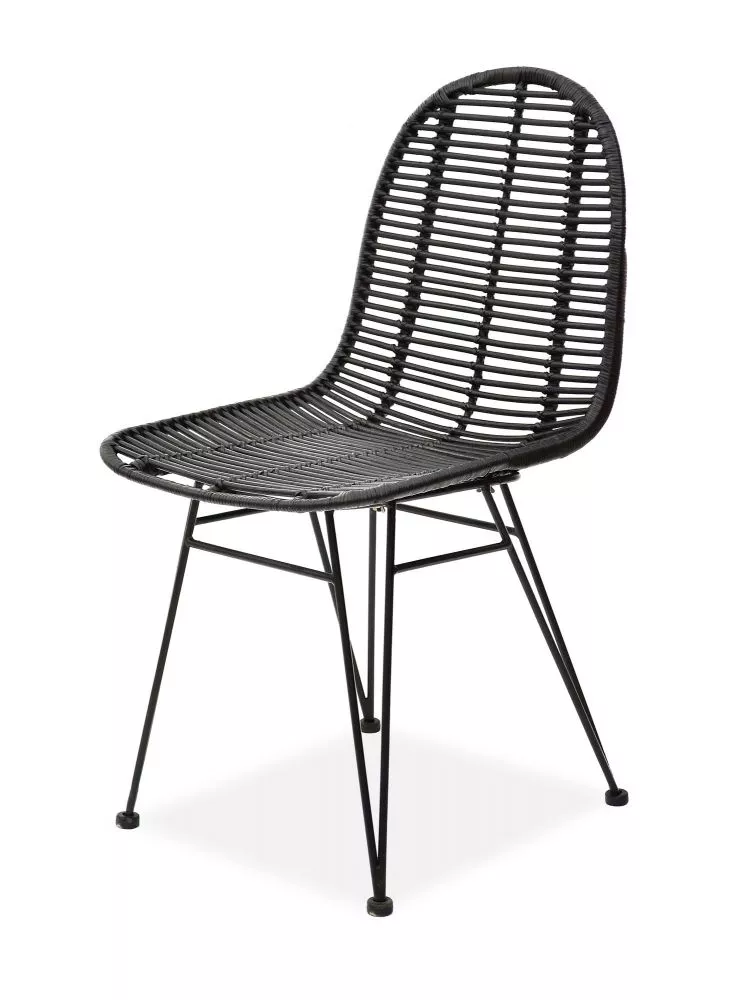 Krēsls K-337 · Melns · 90 × 44 × 55 cm