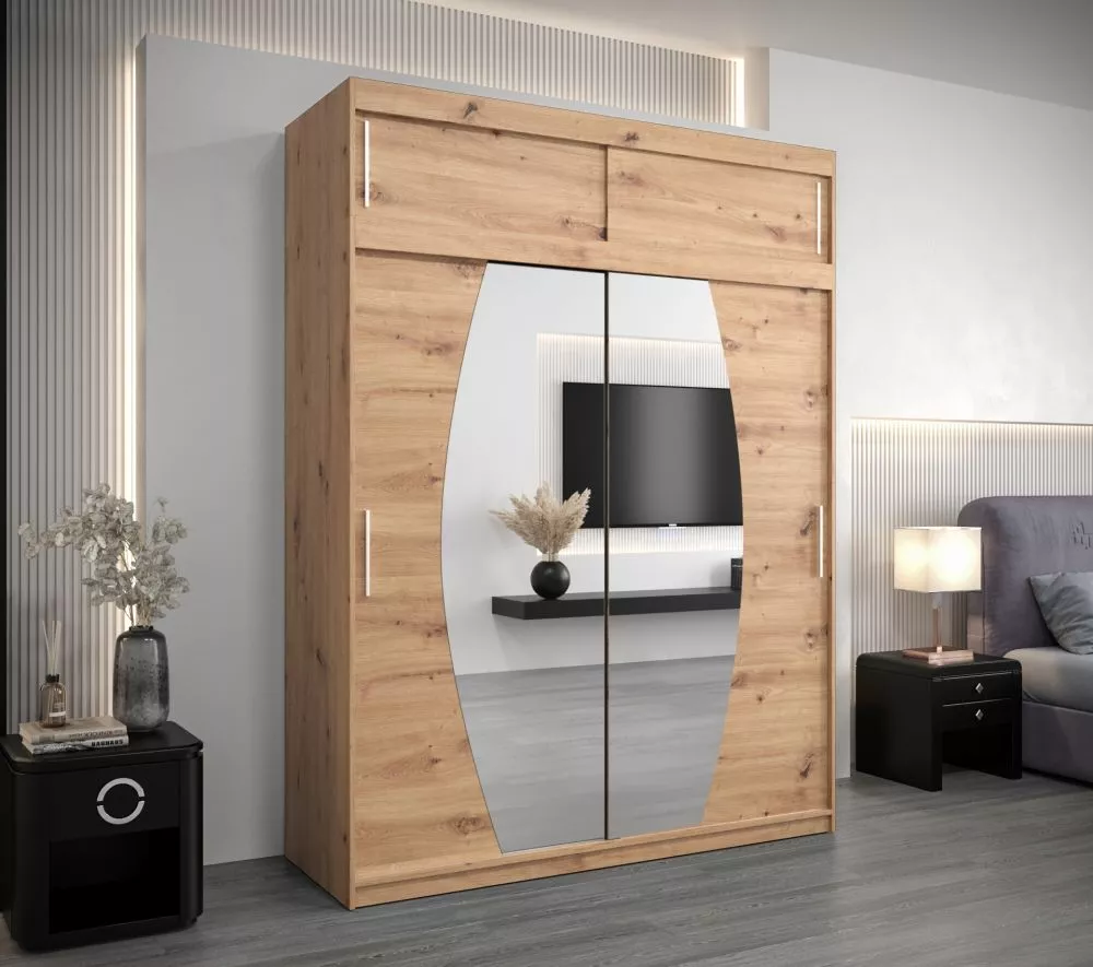 Skapis Elypse Plus · Ozols artisan · 180 × 62 × 240 cm