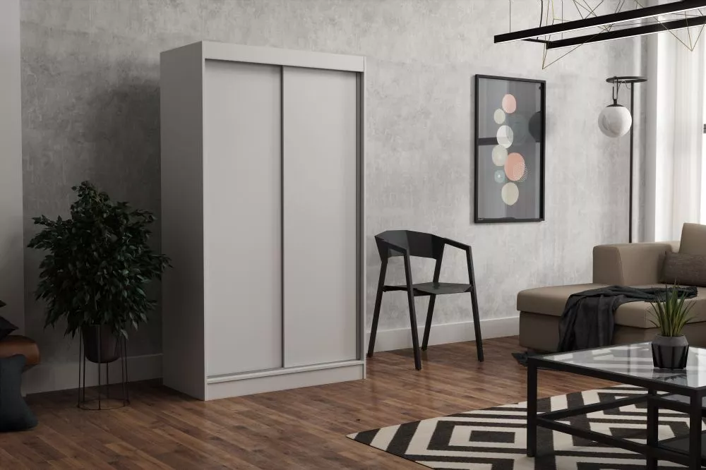 Skapis Emily Classic · Balts · 100 × 60 × 215 cm