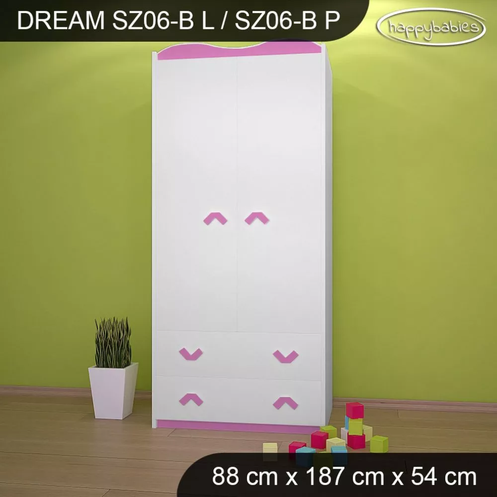 Bērnu skapis Dream SZ06-B · 88 × 54 × 187 cm