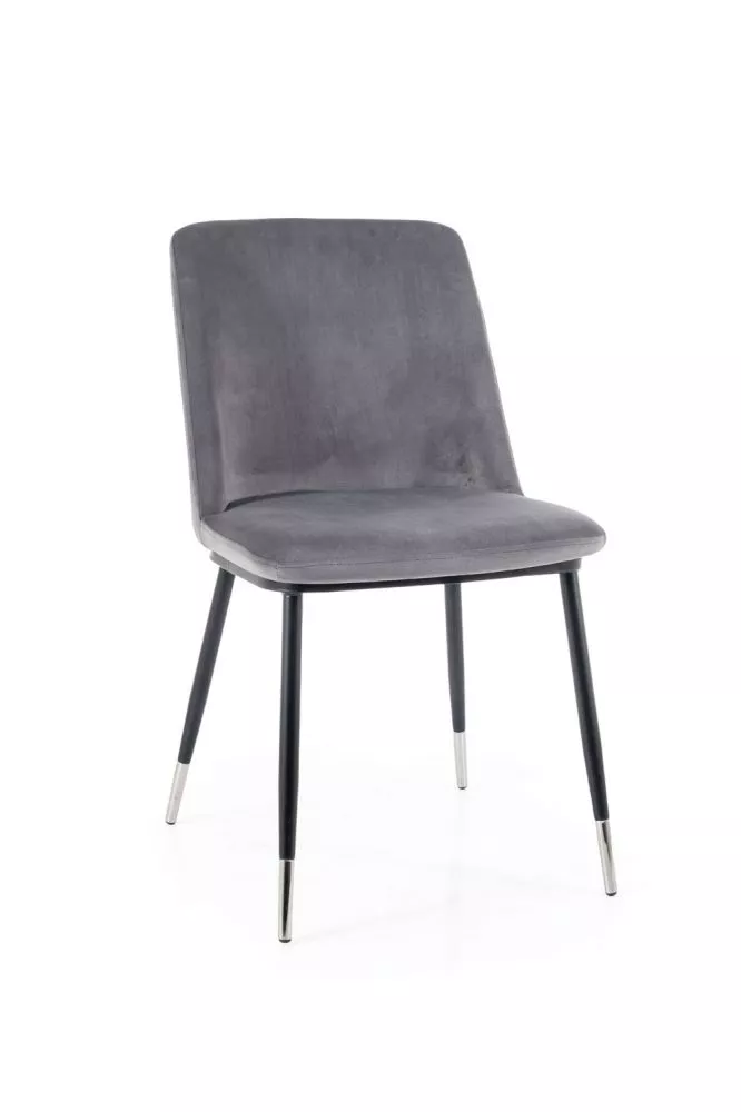 Krēsls Jill Velvet · Pelēks · 85 × 48 × 58 cm