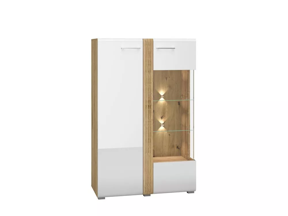 Sekcija Adagio 03P ar LED Korpusa krāsa: balts, · 92 × 42 × 143 cm