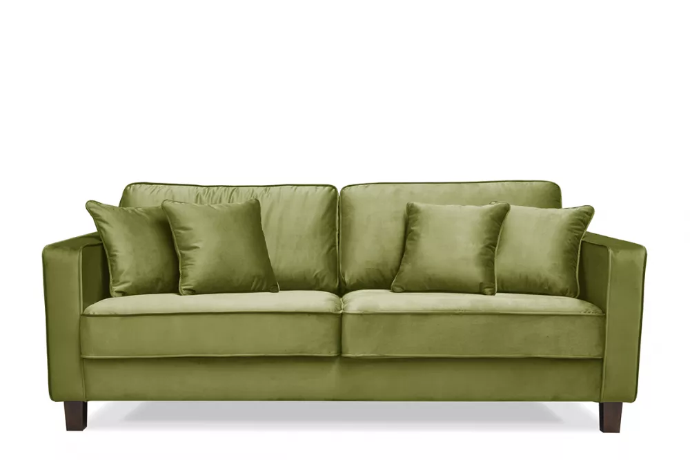 Dīvāns Kano 3S Standard · Olīvu · 94 × 205 × 85 cm