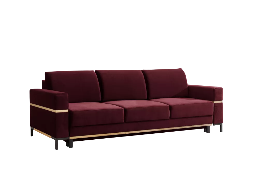 Dīvāns Movano Lux standard · Tumši sarkans · 98 × 234 × 90 cm