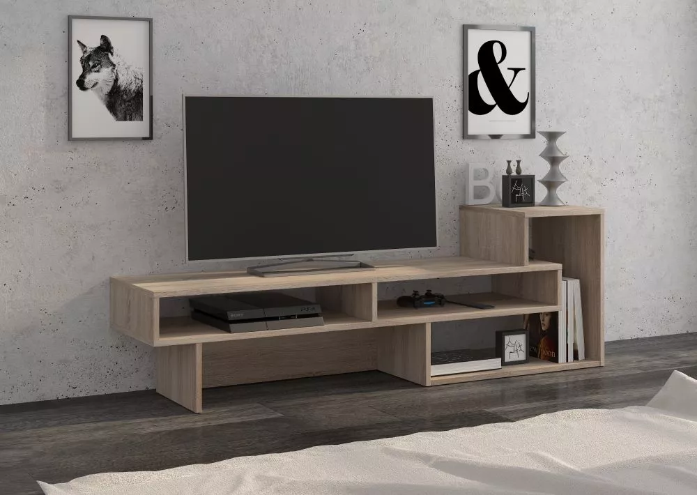 TV tumba Oregon Meblo · Sonoma · 145.5 × 35 × 48.4 cm