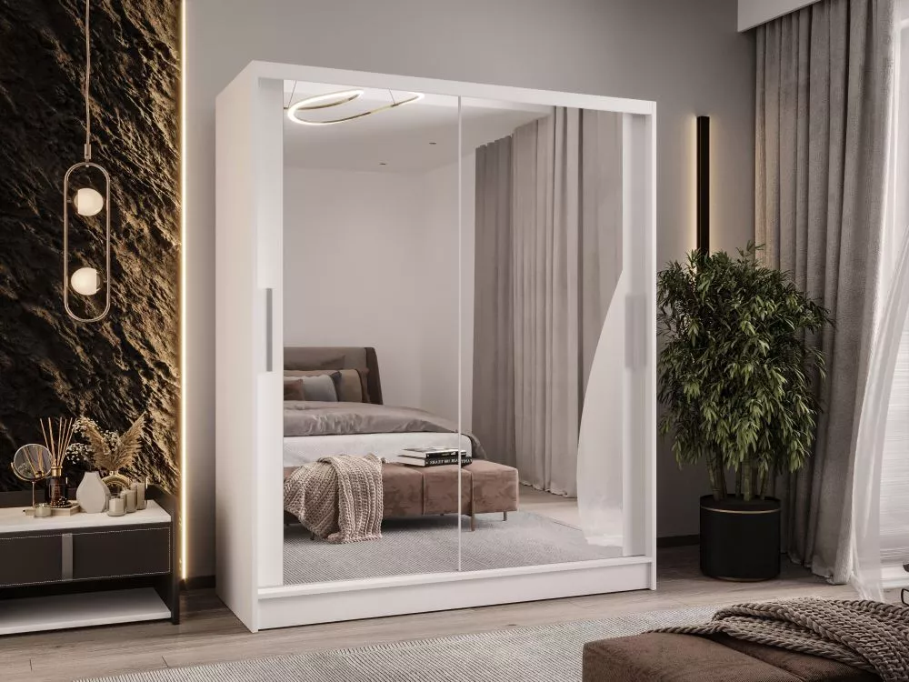 Skapis Wienna 11 · Balts · 150 × 58 × 200 cm
