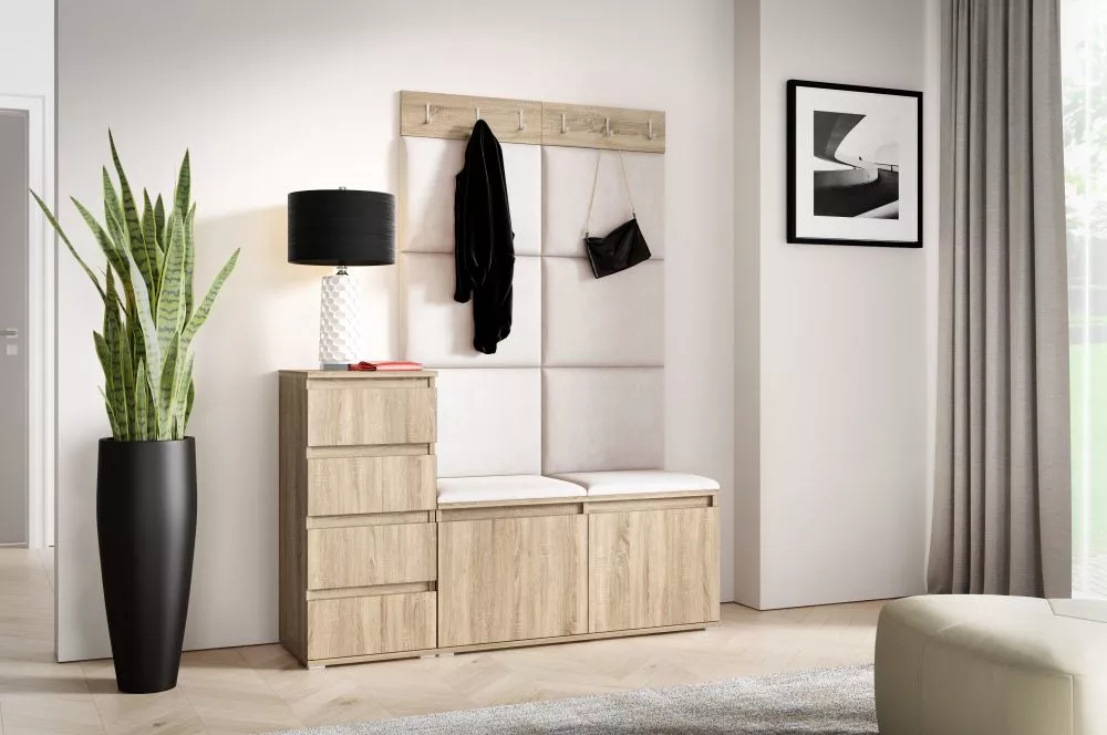 Apavu plaukts Emi 34 Trinity Korpusa krāsa: sonoma, · 130 × 184.5 × 40 cm