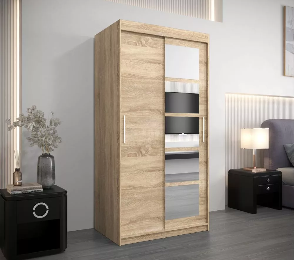Skapis Roma 1 · Sonoma · 100 × 62 × 200 cm