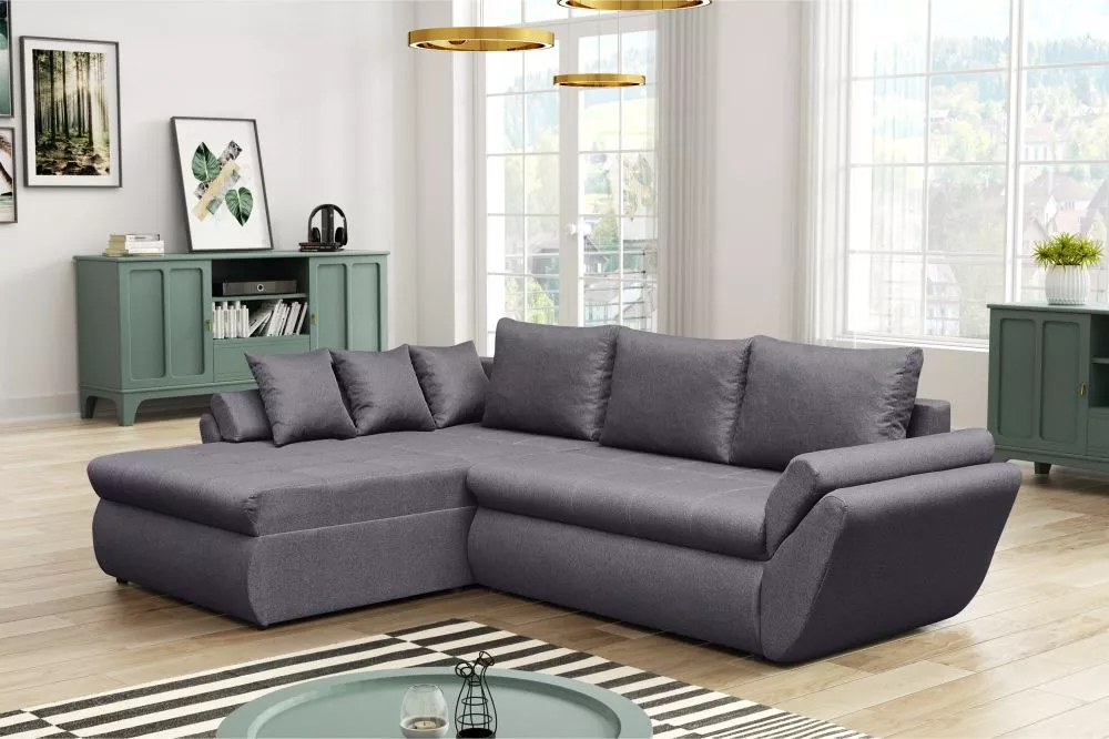 Dīvāns Lola Standard · Tumši pelēks · 185 × 270 × 80 cm