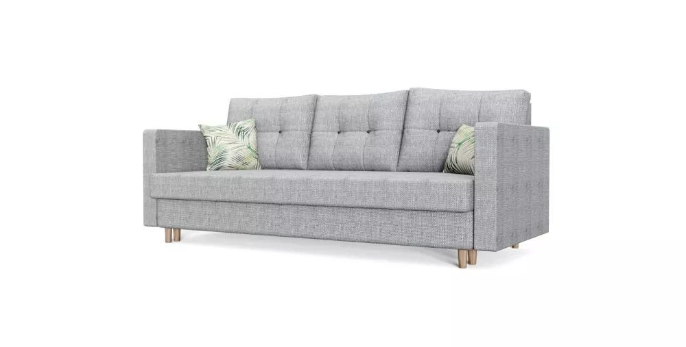 Dīvāns Royal Lux standard · Pelēks · 85 × 216 × 90 cm