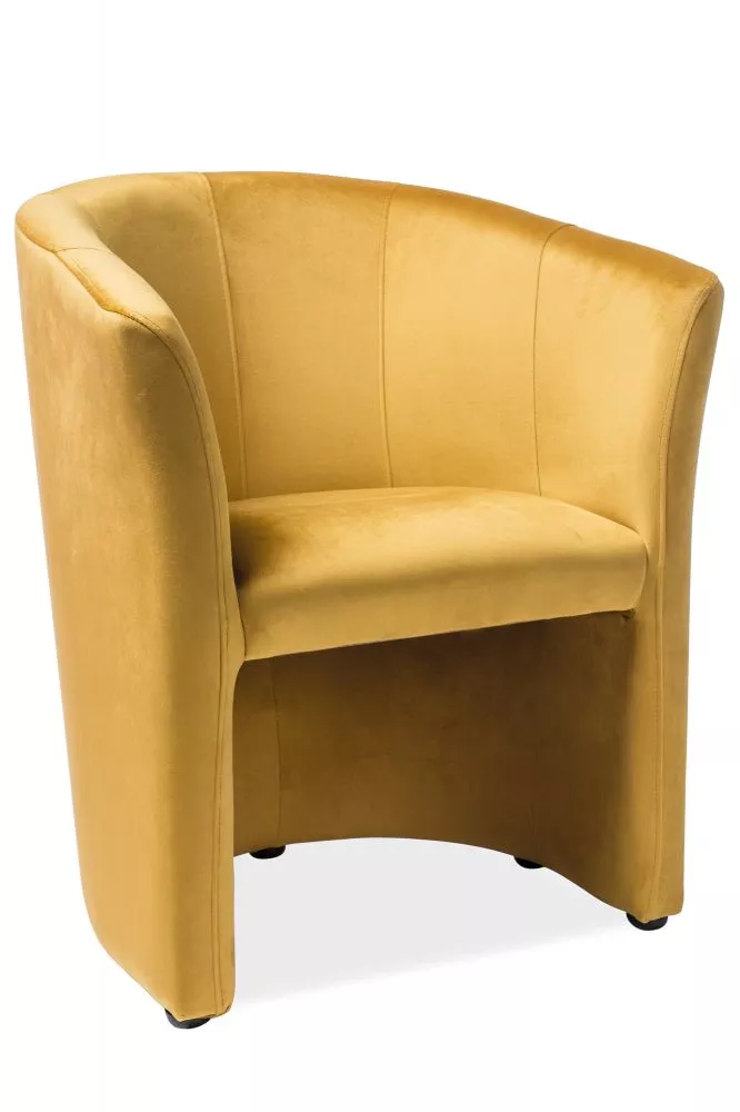 Krēsls TM - 1 Velvet · Dzeltens · 76 × 67 × 60 cm