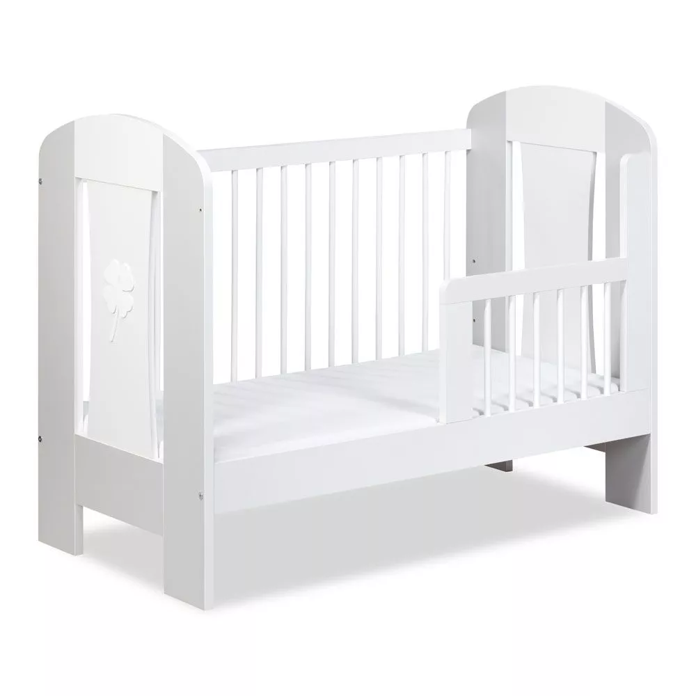 Bērnu gulta Nati Premium 60x120 ar stelāžu Guļamvietas platums: 60 cm, Guļamvietas garums: 120 cm, · 66 × 125 × 98 cm